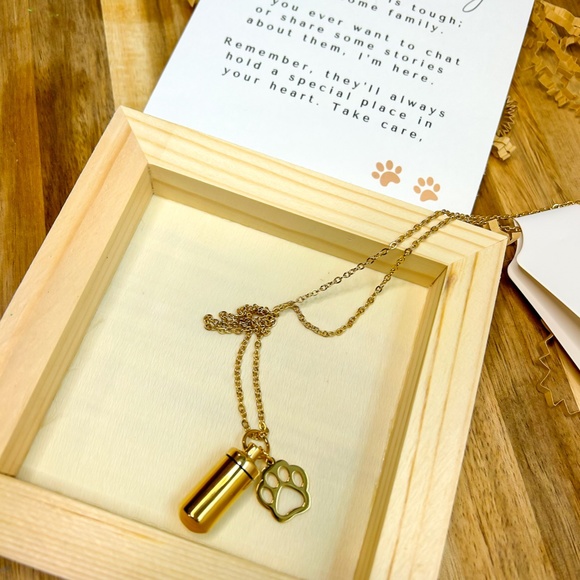 Memorial Pet Portrait and Urn Gift Set - Picture 7 of 9